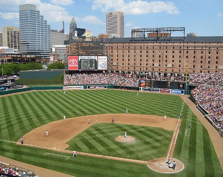 Baltimore Orioles Camden Yards Ballpark Outline